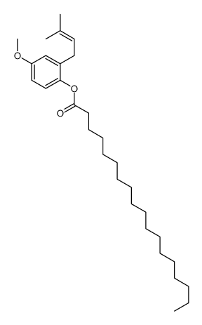 [4-methoxy-2-(3-methylbut-2-enyl)phenyl] octadecanoate Structure