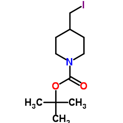 1-Boc-4-Iodomethyl-piperidine structure