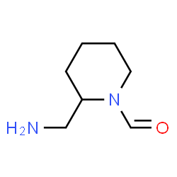 1-Piperidinecarboxaldehyde, 2-(aminomethyl)- (9CI) structure