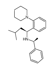 N-((S)-3-methyl-1-(2-(1-pieridinyl)phenyl)butyl)-N-((S')-1-phenethyl)-amine Structure