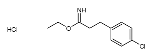 ethyl 3-(4-chlorophenyl)propionimidate hydrochloride结构式