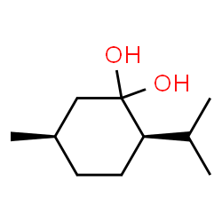1,1-Cyclohexanediol,5-methyl-2-(1-methylethyl)-,(2R,5R)-(9CI) Structure