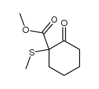 2-Methoxycarbonyl-2-methylthiocyclohexanone结构式