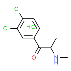 3,4-Dichloromethcathinone (hydrochloride)结构式