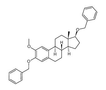 3,17β-bis(benzyloxy)-2-methoxyestra-1,3,5(10)-triene结构式