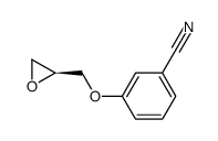(S)-3-(OXIRAN-2-YLMETHOXY)BENZONITRILE Structure