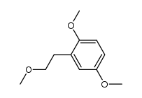 (2-Methoxy-ethyl)-hydrochinon-dimethylether结构式