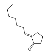 2-heptylidenecyclopentan-1-one结构式