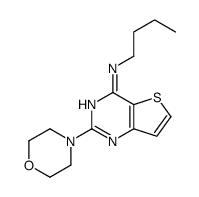 N-Butyl-2-(4-morpholinyl)thieno[3,2-d]pyrimidin-4-amine结构式