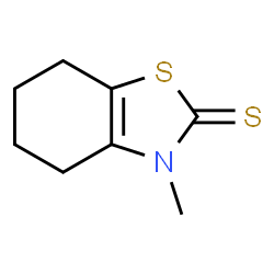 3-Methyl-4,5,6,7-tetrahydrobenzothiazole-2(3H)-thione结构式