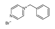 1-benzylpyrazin-1-ium,bromide Structure