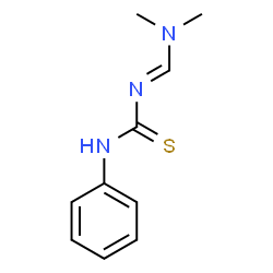 N-[(DIMETHYLAMINO)METHYLENE]-N'-PHENYLTHIOUREA structure