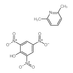 2,6-dimethylpyridine; 2,4,6-trinitrophenol Structure