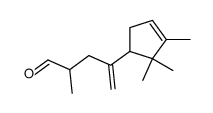 3-Cyclopenten-1-butanal, alpha,2,2,3-tetramethyl-gamma-methylen结构式