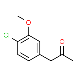 2-Propanone, 1-(4-chloro-3-methoxyphenyl)- structure