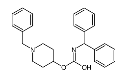 (1-benzylpiperidin-4-yl) N-benzhydrylcarbamate结构式
