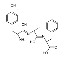 (2S)-2-[[(2S)-2-[[(2S)-2-amino-3-(4-hydroxyphenyl)propanoyl]amino]propanoyl]amino]-3-phenylpropanoic acid结构式