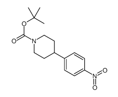 4-(4-硝基苯基)哌啶-1-羧酸叔丁酯结构式