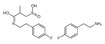 2-(4-fluorophenyl)ethanamine, 2-[2-(4-fluorophenyl)ethylcarbamoyl]prop ane-1-sulfinic acid picture