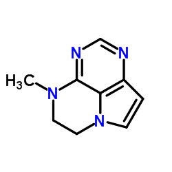 4H-Pyrrolo[3,2,1-de]pteridine,5,6-dihydro-4-methyl-(9CI) structure