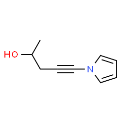 4-Pentyn-2-ol, 5-(1H-pyrrol-1-yl)- (9CI)结构式