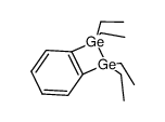3,4-benzo-1,1,2,2-tetraethyl-1,2-digermacyclobut-3-ene结构式