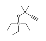 triethyl(2-methylbut-3-yn-2-yloxy)silane结构式