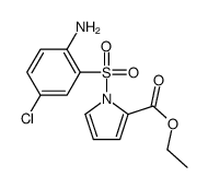 ethyl 1-(2-amino-5-chlorophenyl)sulfonylpyrrole-2-carboxylate Structure