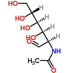N-乙酰-D-半乳糖胺结构式
