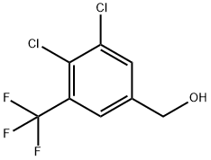 3,4-Dichloro-5-(trifluoromethyl)benzyl alcohol Structure