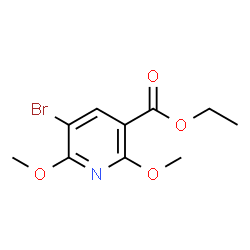 Ethyl 5-bromo-2,6-dimethoxypyridine-3-carboxylate Structure