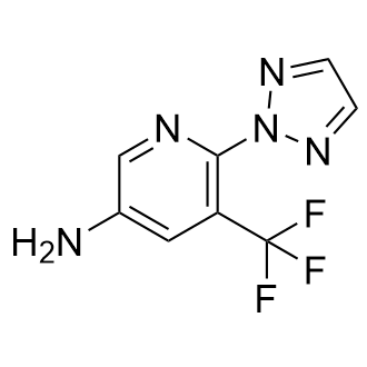 6-(2H-1,2,3-Triazol-2-yl)-5-(trifluoromethyl)pyridin-3-amine Structure