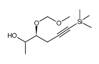 (3S)-3-(methoxymethoxy)-6-(trimethylsilyl)hex-5-yn-2-ol结构式