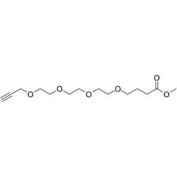 Propargyl-PEG4-(CH2)3-methyl ester Structure