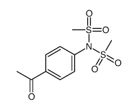 N-(4-乙酰基苯基)-N-(甲基磺酰基)甲磺酰胺结构式