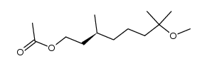 (S)-7-methoxy-3,7-dimethyloctyl acetate Structure