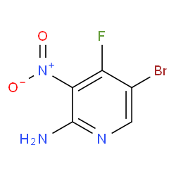 5-Bromo-4-fluoro-3-nitro-2-pyridinamine structure
