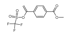 methyl 4-(1-(((trifluoromethyl)sulfonyl)oxy)vinyl)benzoate结构式