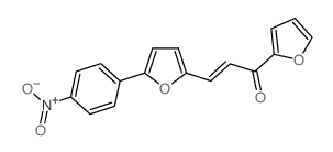 2-Propen-1-one, 1-(2-furanyl)-3-[5-(4-nitrophenyl)-2-furanyl]- (en)结构式