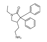 4-(2-aminoethyl)-1-ethyl-3,3-diphenylpyrrolidin-2-one结构式