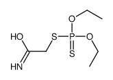 Dithiophosphoric acid O,O-diethyl S-(carbamoylmethyl) ester structure