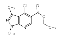1,3-二甲基-4-氯-1H-吡唑[3,4-B]并吡啶-5-甲酸乙酯图片