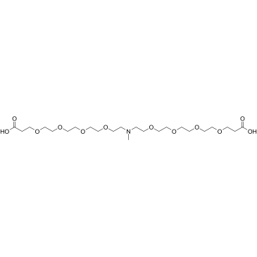 N-Me-N-bis(PEG4-acid)结构式