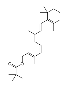 [(2E,4E,6E,8E)-3,7-dimethyl-9-(2,6,6-trimethylcyclohexen-1-yl)nona-2,4,6,8-tetraenyl] 2,2-dimethylpropanoate结构式