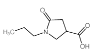 5-oxo-1-propylpyrrolidine-3-carboxylic acid(SALTDATA: FREE) Structure