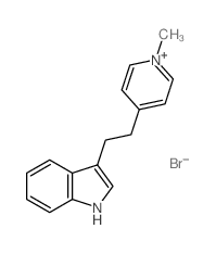 3-[2-(1-methylpyridin-4-yl)ethyl]-1H-indole结构式