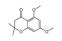 5,7-dimethoxy-2,2-dimethyl-3H-chromen-4-one Structure