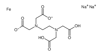 disodium,2-[2-[carboxylatomethyl(carboxymethyl)amino]ethyl-(carboxymethyl)amino]acetate,iron结构式