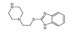 2-(2-piperazin-1-ylethylsulfanyl)-1H-benzimidazole结构式