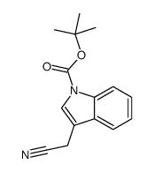 tert-Butyl 3-(cyanomethyl)-1H-indole-1-carboxylate structure